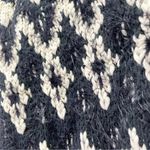 Lucky Brand  Diamond Fair Isle Long Boho Cardigan Black & Cream Womens Size Small Photo 10
