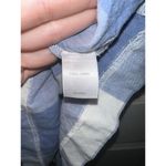 J. Jill Love Linen Gingham Tie Waist‎ Dress Blue White Checkered Casual Comfy Photo 7