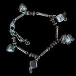 Brighton  Rue Royale Silver Hearts and Crowns Charm Bracelet (292) Photo 0