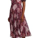 Notte Marchesa Floral Print Chiffon Midi Wrap Dress Photo 2