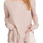 Free People  - We The Free - North Shore Pink Thermal in size Extra Small. NWT Photo 0