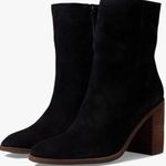 Lucky Brand NEW LK PINLOPE BLACK Suede Leather Side Zip Boots Photo 2
