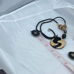 Vintage 80’s90’s necklace earrings set Black Photo 3