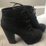 Target Black Platform Tie Boots  Photo 0