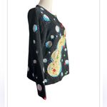 Vintage Berek Sequined Snowman
Christmas Cardigan Sweater M
Retro Ugly Holiday Black Size M Photo 3