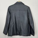 Vintage Gianni Ferrara Leather‎ Jacket Men Medium Retro 90s Biker Luxury Power Black Photo 7
