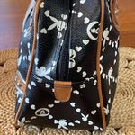 Playboy RARE Vintage Monogram Purse Satchel Black and Pink With Silver Hardware Photo 6