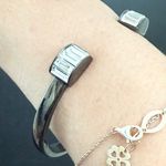 Lia Sophia Kiam Family Gunmetal Tone Rhinestones Crystal Cuff Bracelet 27g. Photo 3