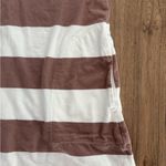 Old Navy  Cream and Brown Striped TShirt Dress Photo 2