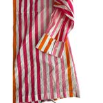 Beach Riot  Women's Pink Orange Alexa Sunset Stripe Button Down Shirt Size Large Photo 4