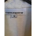 Caroline Rose Quilted‎ White Full Zip Vest Size Medium Photo 3