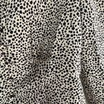 Lulu's Sweet Spot Taupe Cheetah Print Long Sleeve Black and Cream Blouse Size S Photo 5