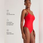 Quince NWOT Italian Cami One-Piece Swimsuit – Red, Size M Photo 2