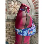 Catalina Bikini top halter swimsuit floral blue pink white Photo 6