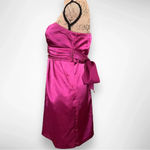 Charlotte Russe CHARLOTTE RUSSE Women's Fushia Satin Strapless Mini Dress 13/14 | GUC Photo 1
