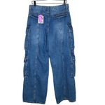 Forever 21 NWT Women’s Bratz Collaboration Wide Leg Cargo Jeans Size 30 Photo 2