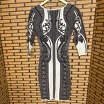 Jealous Tomato  Black and White Bodycon Dress Size Small‎ Photo 2