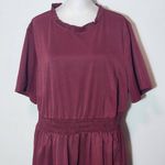 Bloomchic Oxblood Tiered Midi Dress Size 14/16 Burgundy Wedding Guest Dress Red Size L Photo 2