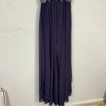 Narianna Purple Sequined Gown Womens XS Formal Bridesmaid Prom High Slit Dress Photo 8