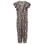 Free People Jumpsuit Ruffle Your Feathers Ditzy Floral Print Red Green Womens XS Photo 1