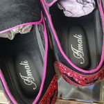 Amalfi Mens Black Velvet Bannon Metallic Slip On Exotic Loafers Size 12 Pink Photo 10