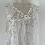 Johnny Was Johnny  Marietta Cap
Sleeve Eyelet Blouse in White Was Photo 3