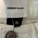 Current/Elliott  The High Waist Stiletto‎ Jeans Size 25White Distressed NWT Photo 2