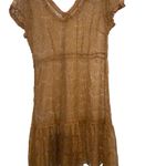 Scully New honey creek cap sleeve western wear Lace Butterscotch Tan Dress Brown Size M Photo 5