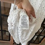 J.Crew J. Crea eyelet embroidered blouse tunic top 3/4 long sleeve ruffle dress coverup Photo 9