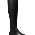 Michael Kors Ridley Leather Knee High Lug Sole Boots Size 5.5 Black White Photo 9