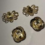 Lot Of 2 Pairs Gold Tone Shoe Clips Photo 4