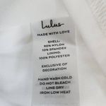 Lulus White Lace Wedding Dress with Train and Lace Photo 8