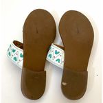 Jack Rogers Leather Southwest Slides Sandals White Green Orange Size 6 Photo 4