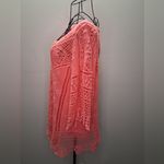 DEMOCRAC Y Elegant Pink Crochet Women's Top SZ-S Photo 3