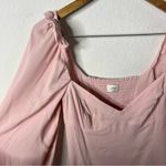 Wilfred  Pink Novella Mini Dress Puff Sleeve Long Sleeve Women’s Size 8 Photo 4