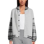 Derek Heart Baggy Varsity Boyfriend Jacket with Hood Size M Juniors Womens New Photo 7