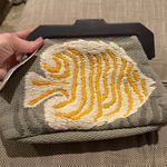 ZARA NWT Embroidered Fish Clutch Bag Rare Statement Piece Photo 5