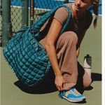 Free People FP movement quilted carryall bag NWT TEAL Photo 0