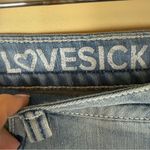 Lovesick Embroidered South Western Distressed Junior Denim Shorts Size 20 Boho Blue Photo 2