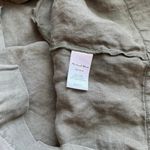 Michael Stars 100% Linen Shift Dress Army Green Size Small Tank Sleeveless Vneck Photo 3