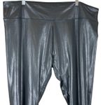 Wild Fable NWT  Leggings Womens 2X Black Faux Leather High Rise Stretch Y2K Retro Photo 2