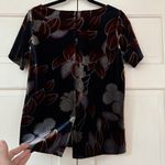 Ann Taylor  Botanical Velvet Blouse Moody Floral Print Size Small Fall Photos Top Photo 10