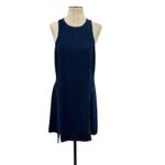 RE/DONE Denim Split-Front Racerback Minidress Dress Blue Size Medium Photo 1