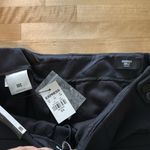 EXPRESS NWT  Columnist Low-Rise Ankle Black Woven Career Dress Pant Trouser, 00S Photo 8