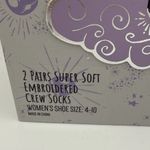 Disney NWT  Nightmare Before Christmas Purple and Black Socks in collectible box. Photo 5