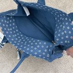 J.Crew NWT  Structured canvas Tote Bag Blue Photo 2