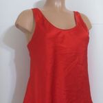 Victoria's Secret NWOT Victoria’s Secret Red Satin Bow-Back Tank Shirt Sleep Top Sz M Photo 5