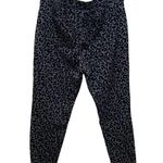 Style & Co Velvet Burnout Leopard Print Legging Pants Gray & Black Size Large Photo 6