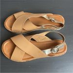 Nine West Angie Criss Cross Band Buckle Sandal Size 9.5 Photo 1