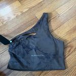 Alphalete  one shoulder brown diamond dye bra size small Photo 1